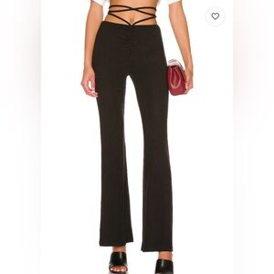 H&M Elegant Black Flare Trousers